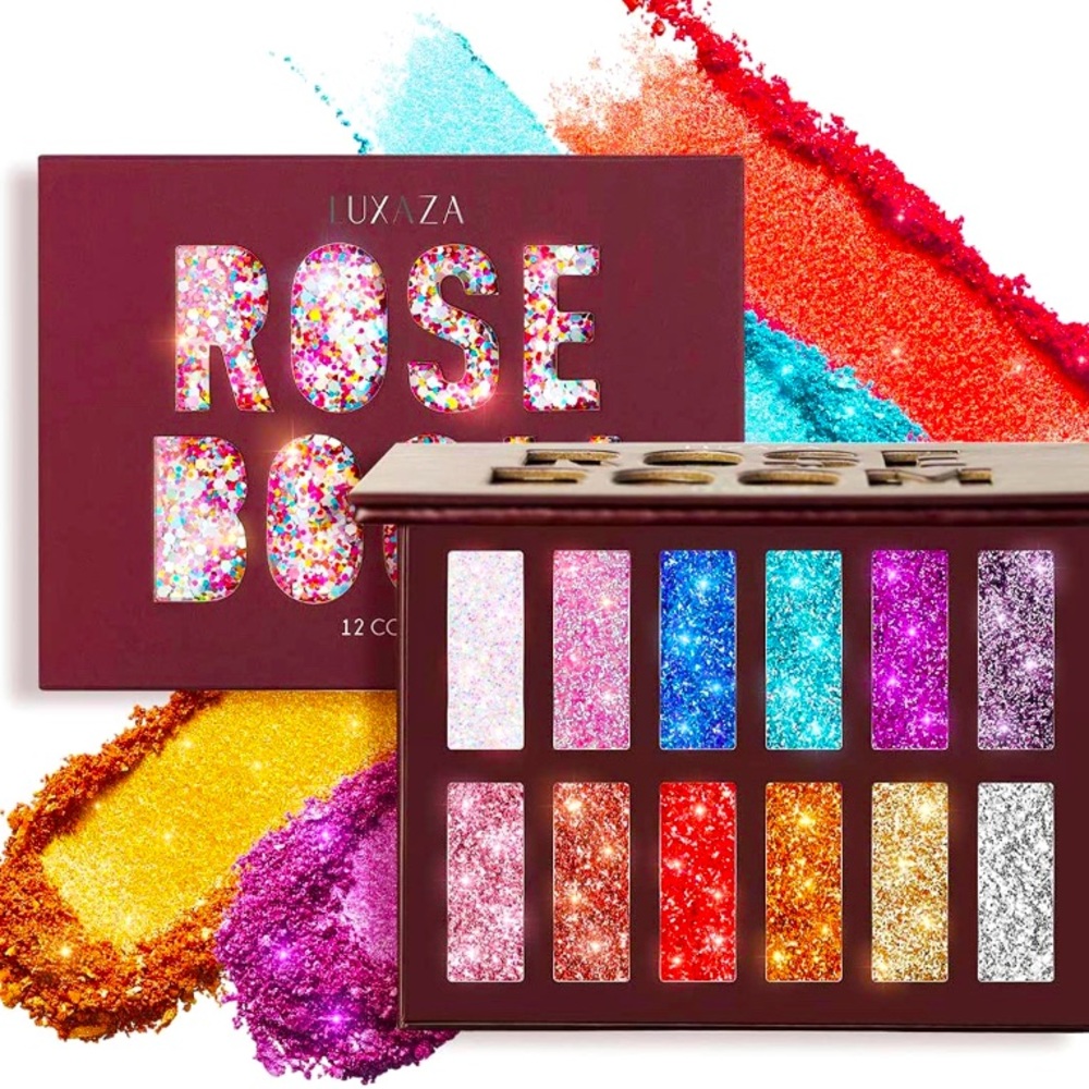 New LUXAZA Glitter Eyeshadow Palette